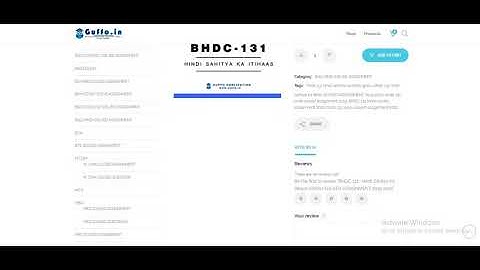 BHDC 131 Hindi Sahitya Ka Itihaas IGNOU SOLVED ASSIGNMENT 2019 2020
