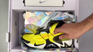 Nike Adapt Huarache ‘opti yellow/black’ | UNBOXING & ON FEET | self lacing shoes | 2019