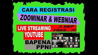 cara daftar seminar online youtube bapena ppni
