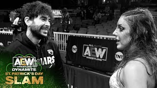 AEW EXCLUSIVE - Dr  Britt Baker and Thunder Rosa Post Match   AEW Dynamite, St  Patrick's Day Slam