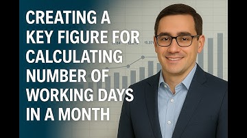 SAP IBP Tutorial : Creating a Key Figure to calculate the number of working days in a month