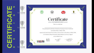 Certificate Design in Coreldraw | How to Design Certificate in Corel Draw | Easy Certificate Design