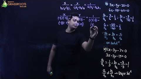 SIMULTANEOUS EQUATIONS || PAIR OF LINEAR EQUATIONS IN TWO VARIABLES - CROSS MULTIPLICATION METHOD