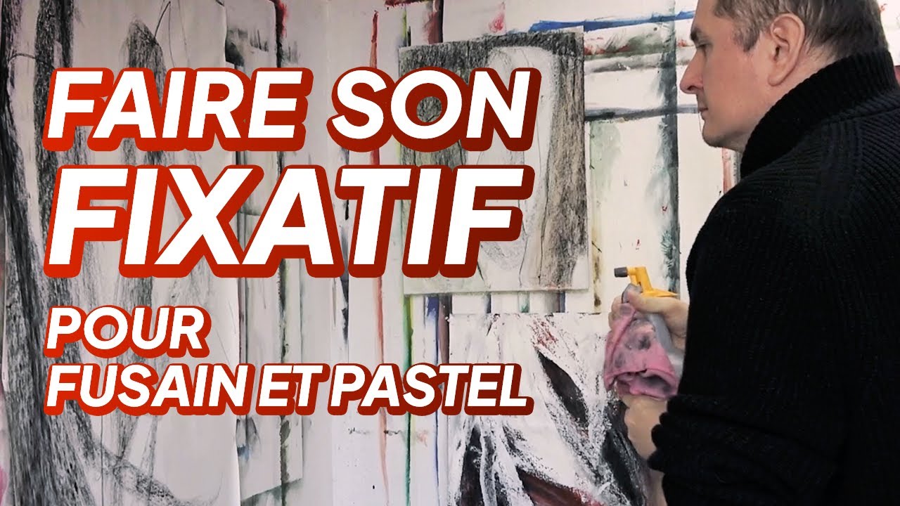 Faire son fixatif - Fusain et pastel - YouTube