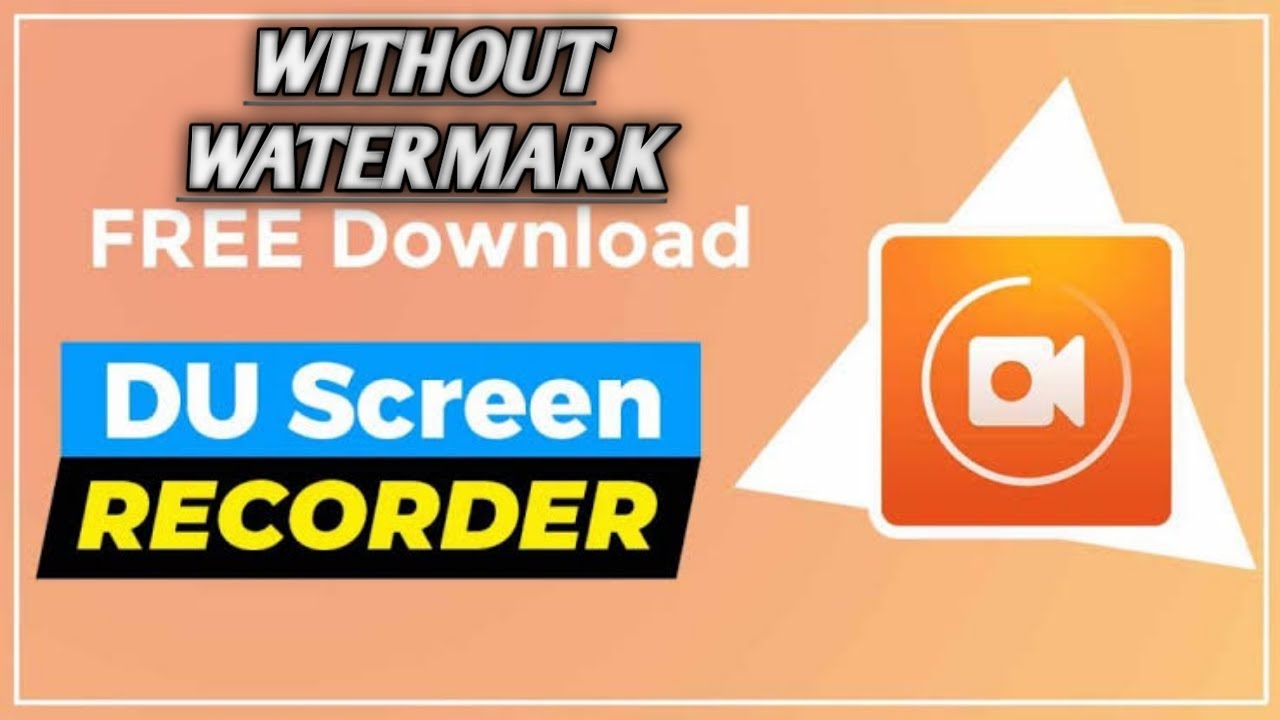 How To Download Du Screen Recorder 🤔 Without Watermark