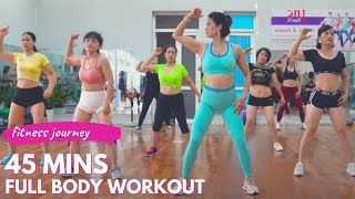 45 Mins Full Body Workout | Exercise To Lose Weight FAST | Zumba Class
