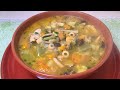 Minestrone invernale con Funghi e Zucca