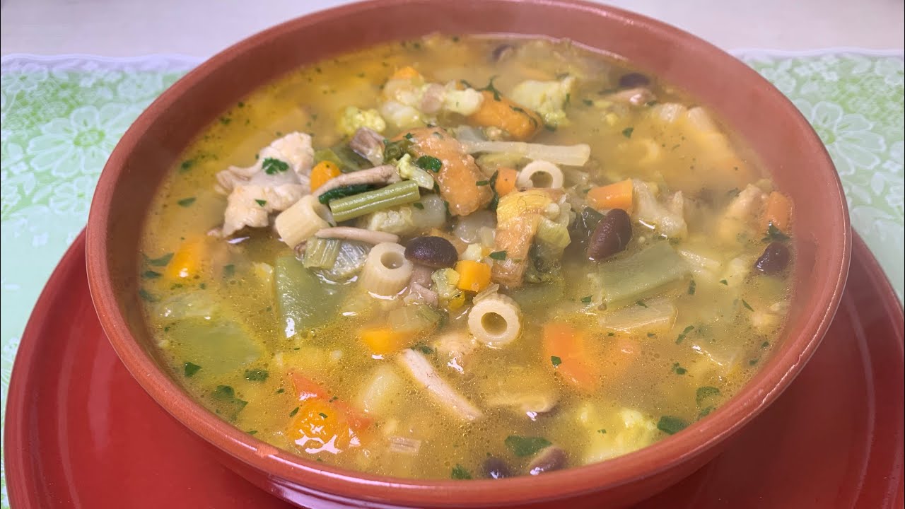 Minestrone invernale con Funghi e Zucca