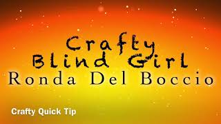 Crafty Quick Tip: Easy Edge Fold