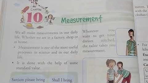 Class-4th, Science (26/7/2021) Chapter-10, Measurement # Measurement of length and Weight (ICSE)