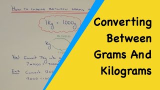 Metric Weight Conversions. How To Convert Numbers From Kilograms Into Grams (Ang g into kg)