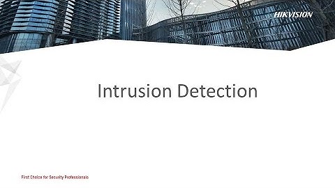 Smart Function of Hikvision Thermal Camera - Intrusion Detection