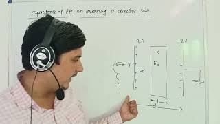 Dielectric slab in Parallel Plate Capacitor