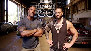 The Rock and Roman Reigns talk about family and “Hobbs \& Shaw”