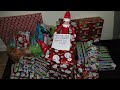 saying goodbye to our elf on the shelf :( opening chrismas presents
