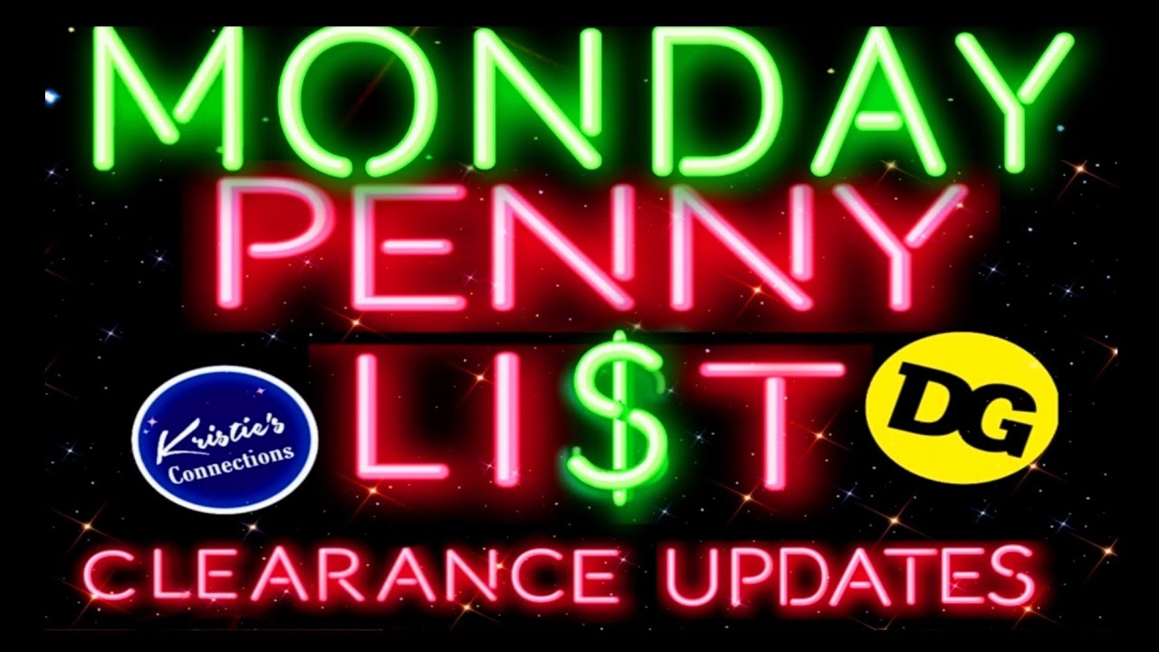 🥳WE HAVE A PENNY LIST!! Dollar General Penny List this week! YouTube
