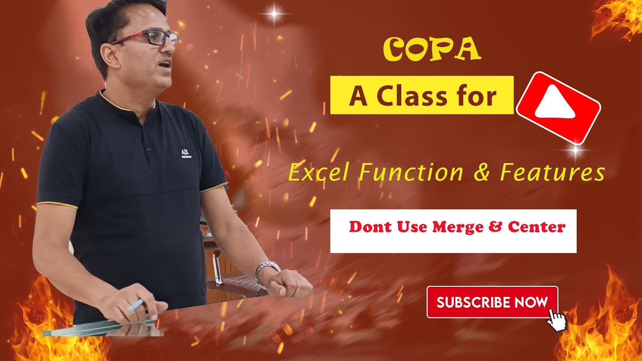 Don't Use Merge & Center in Excel