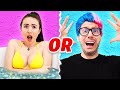 ICE BATH vs HAIR DYE Fortnite Challenge! (BOY vs GIRL)