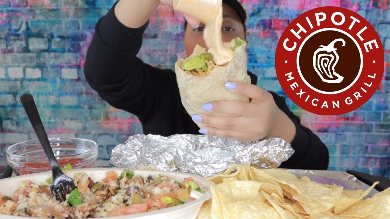 CHIPOTLE BURRITO BURRITO BOWL CHIPOTLE MUKBANG YouTube