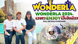 Wonderla Hyderabad full tour | Exploring all rides💥🔥 #wonderla2024 #teluguvlogs #wonderlavideos
