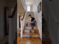 DIY Hand-Painted Tile Stair Riser Upgrade