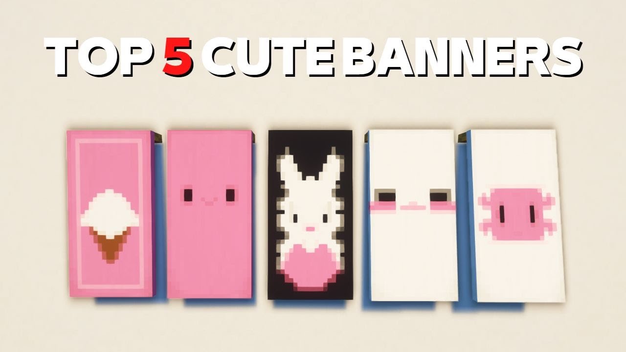 Top 5 Cute Banner Tutorial | Minecraft - YouTube