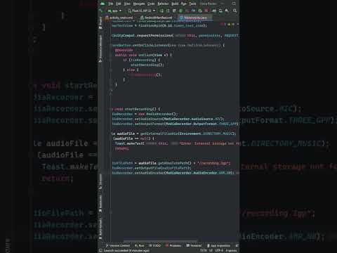 How to Develop Voice Recorder App in Android Studio JAVA #androidstudio #voicerecorder #coding #java