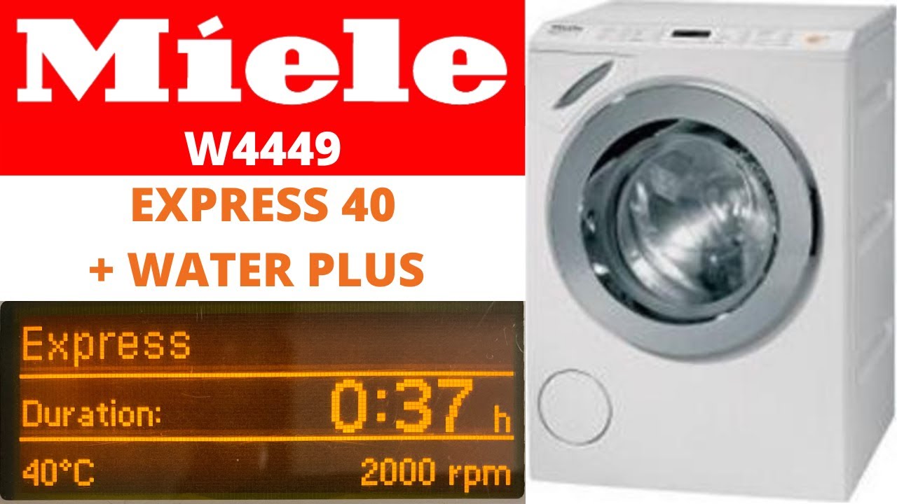 Miele W4449 Washing Machine Express 40 + Water Plus & Extra Rinse