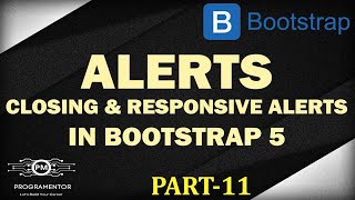 11 | Bootstrap 5 Alerts | Alerts In Bootstrap 5 | Alert Links | Closing Alerts | BS 5 (Hindi/Urdu)
