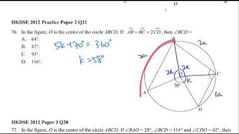 HKDSE Practice Paper 2 Q21 Circle