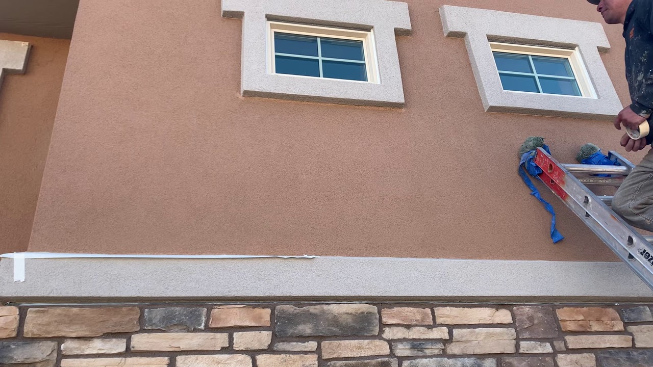 HOW TO TOUCH-UP COLORED SYNTHETIC STUCCO FINISH  Stucco Done Right you how on this video