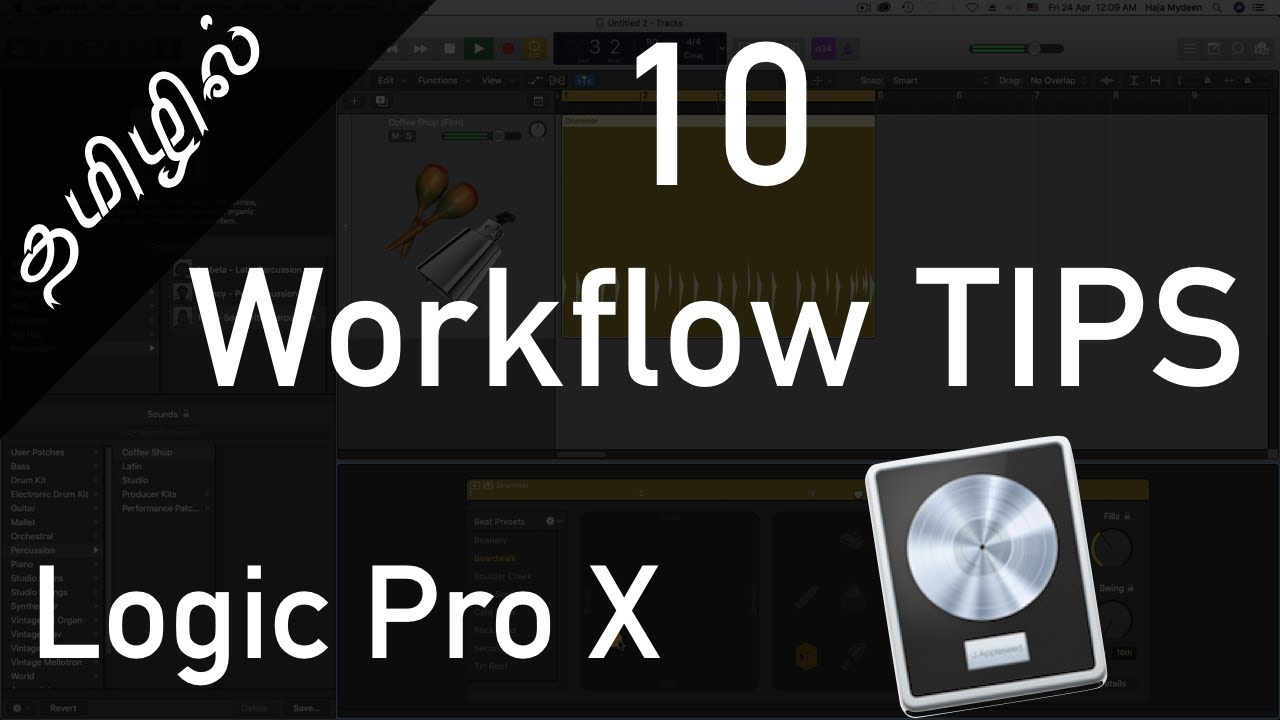 10 Important Workflow Tips - Logic Pro X - Tamil - YouTube