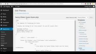 Change Footer Text In Twenty Fifteen Theme | WordPress Tutorial 2015