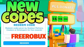 ALL NEW WORKING CODES FOR PLS DONATE IN 2023 ROBLOX PLS DONATE CODES