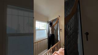 Installing thermal insulated window covers!