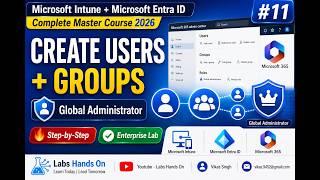 #11 Create Users, Groups & Global Administrators in Microsoft 365 | Complete Step-by-Step Guide