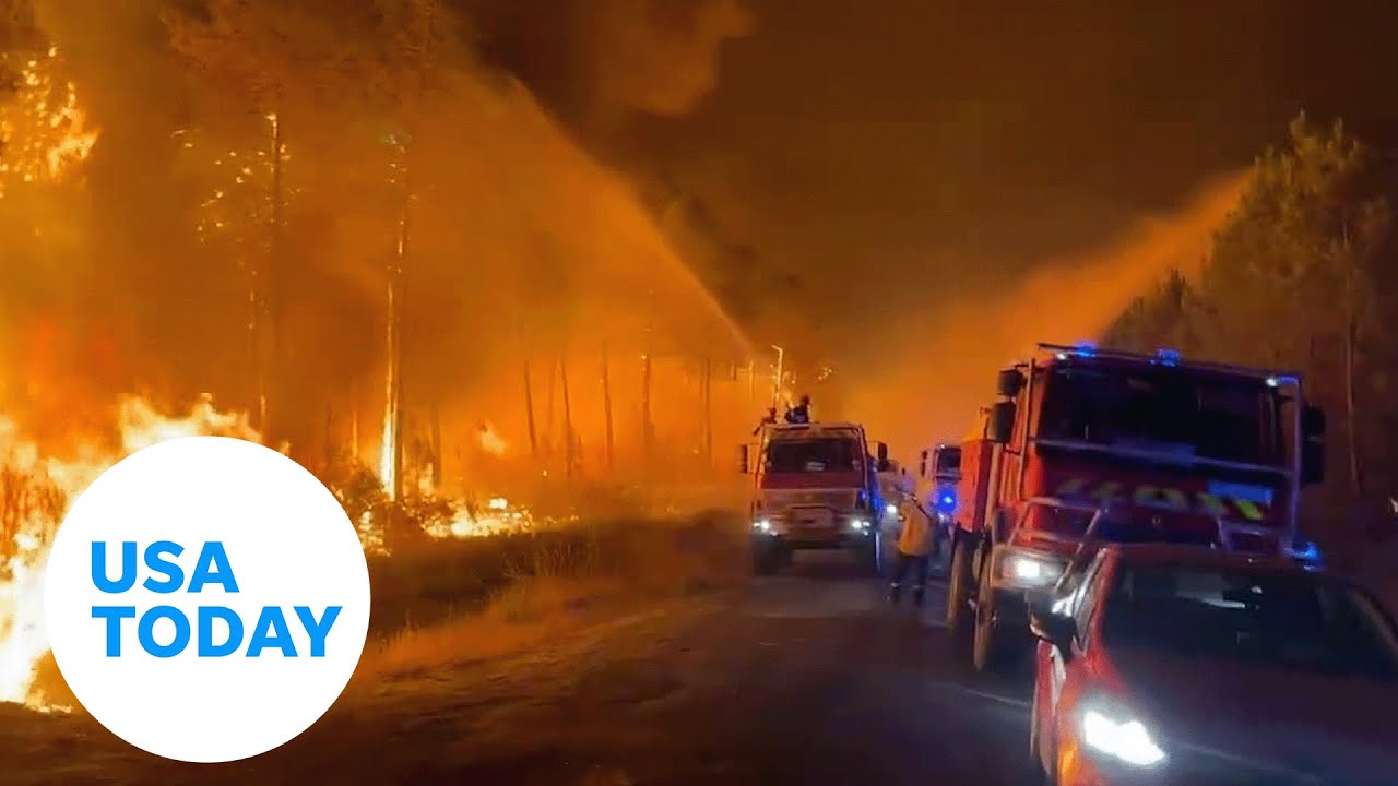 Fires in southwestern France destroy houses and forests | USA TODAY