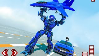Flying Car Games - Super Robot Transformation Game WeeWoo Mobile Gameplay screenshot 5