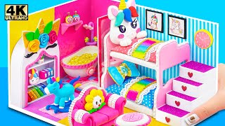 How To Make Cutest Unicorn House with Bunk Bed from Polymer Clay, Cardboard ❤️ DIY Miniature House by Miniature House 89,319 views 3 weeks ago 12 minutes, 37 seconds