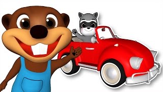 red car learn colors for children colours song educational video for toddlers by busy beavers