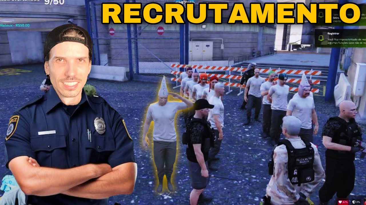 PODEROSO BAGUAL FAZENDO O RECRUTAMENTO DA POLICIA no GTA RP - YouTube