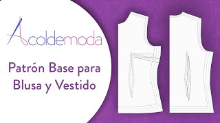 Patrón Base para Blusa y Vestido - DIY - Paso a Paso - YouTube