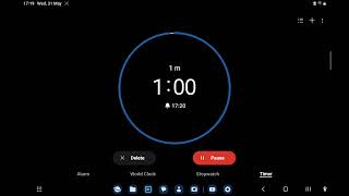 how to set timer on Samsung galaxy  tab a8