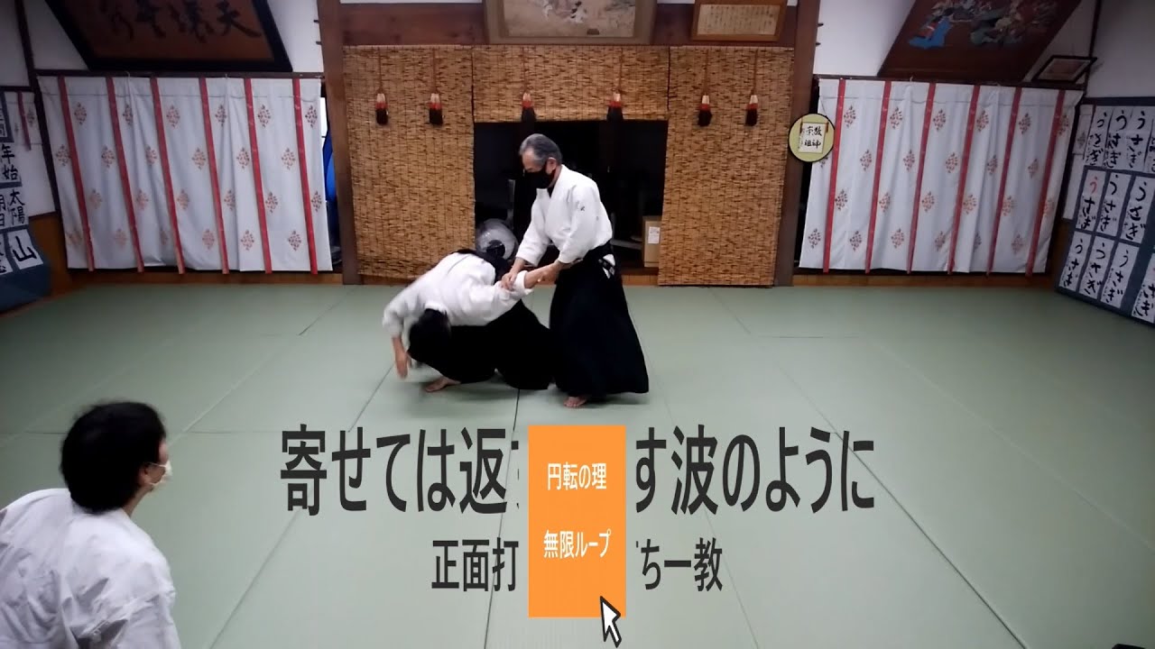 寄せては返す波のように捌く正面打ち一教（円転の理④） - YouTube