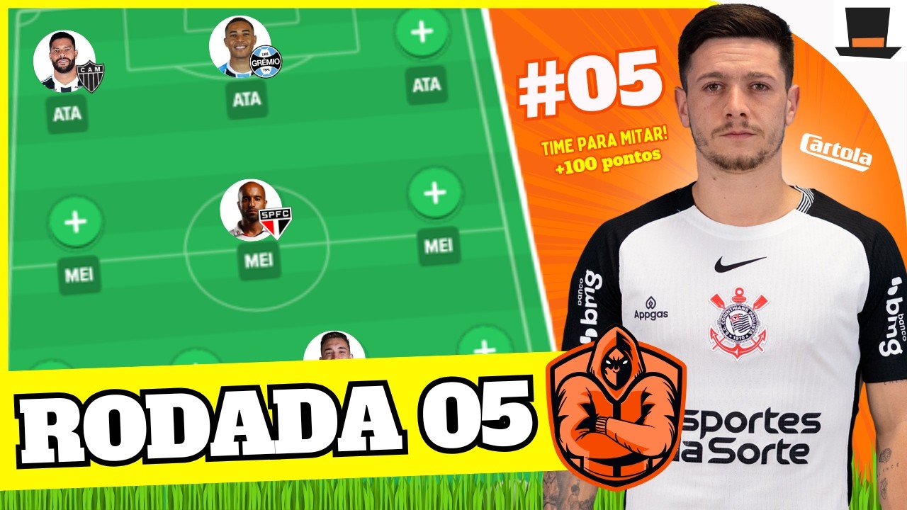 DICAS #05 RODADA | CARTOLA FC 2026 | TIME PRA MITAR