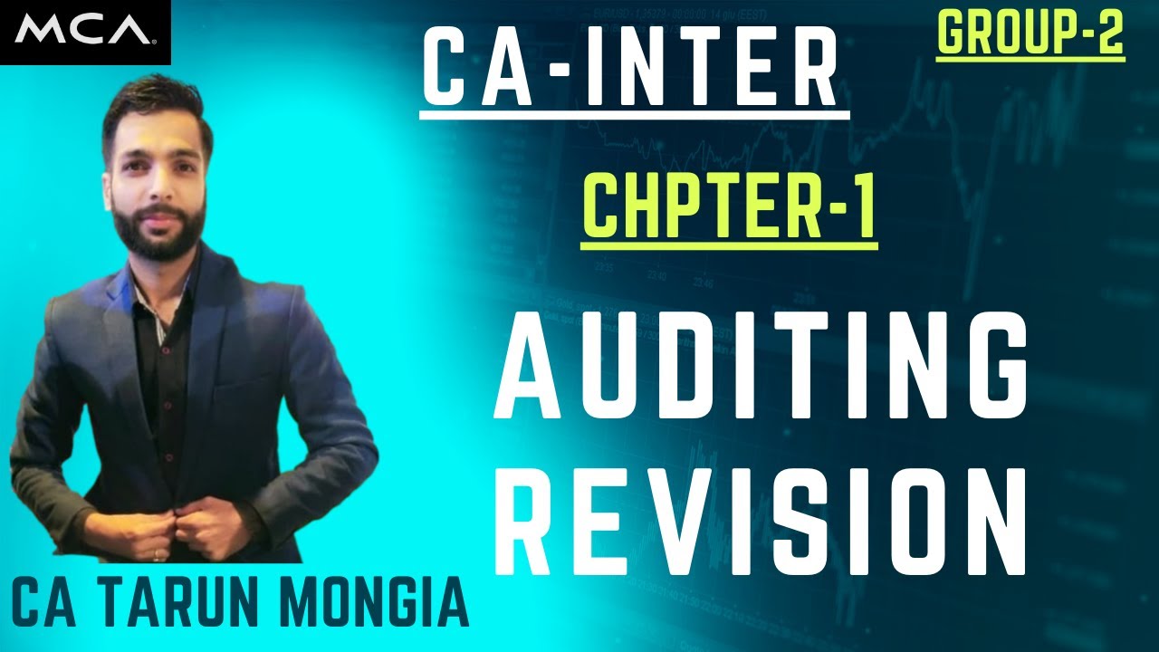 CA INTER AUDITING REVISION I Chapter-1 I #Auditing and Assurance I # ...