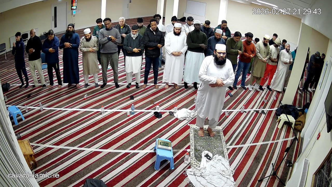 11th Ramadan Taraweeh in cavan Ireland 2026.  Mosque Live Stream