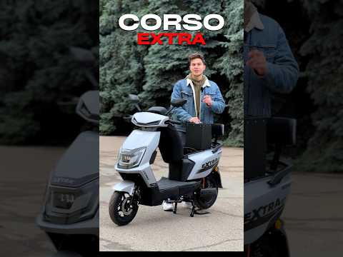 Электромопед Corso Extra XT-672701 1200W (64V 30Ah) - Литий-железо-фосфатный АКБ LiFePO4, запас хода до 78 км, видео 1