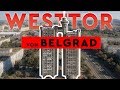 Westtor von Belgrad / Genex-Turm (DJI Mavic 2 Pro, aerial video)