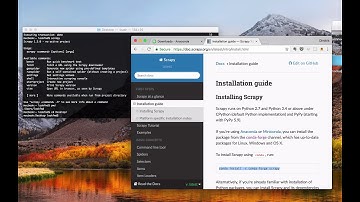 Install Scrapy on Mac using Anaconda